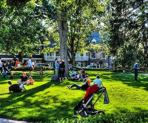 Palmer Square is a great place to relax in the heart of Princeton. Photo courtesy of Palmer Square
