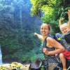 Wander to a local waterfall, with excited kids in tow.