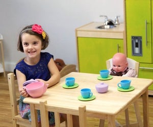 Teatime meets playtime in Beverly. Photo courtesy of the Children's Piazza