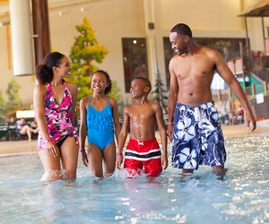With an indoor water park kept at a warm 84 degrees year-round, your pack can enjoy a world of fun at Great Wold Lodge.