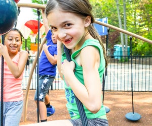 Outdoor fun and healthy activity await at one of the top Connecticut playgrounds! Jonathan's Dream playground photo courtesy of O'Brien & Sons