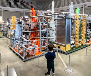 While LACMA rebuilds, kids can still watch Metropolis II for hours (and hours - it's mesmerizing!). Photo courtesy of LACMA