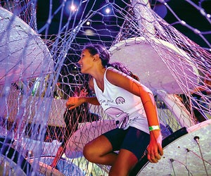Kids can climb to their hearts content on the Liberty Science Center's Infinity Climber. Photo courtesy of the museum