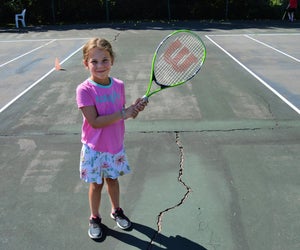 Try out tennis and more sports at Mandell JCC's summer camp. Photo courtesy of the camp