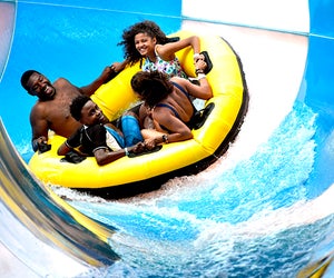 The River Canyon Run at Great Wolf Lodge is a raft slide the whole family can enjoy! 