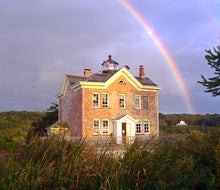 The Saugerties Lighthouse is a stunning getaway no matter the season.