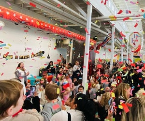 Celebrate the new year before dark with crafts, confetti, and a dance party at the Westchester Children's Museum. Photo courtesy of the museum