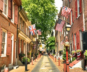 Take in 300 years of history on Elfreth's Alley. Photo courtesy of the museum