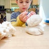 Whip up some easy homemade playdough to keep kids busy for hours. Photo by Mommy Poppins