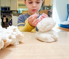 Whip up some easy homemade playdough to keep kids busy for hours. Photo by Mommy Poppins